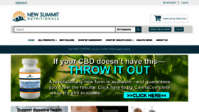 What Newsummitnutritionals.com website looked like in 2020 (3 years ago)