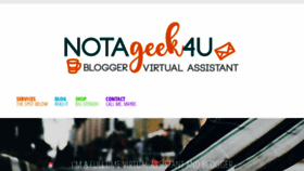 What Notageek4u.com website looked like in 2020 (4 years ago)