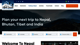 What Nepalsocialtreks.com website looked like in 2020 (3 years ago)