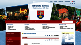 What Nitrianskablatnica.sk website looked like in 2020 (4 years ago)