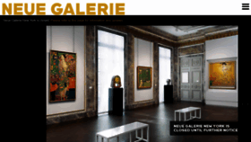 What Neuegalerie.org website looked like in 2020 (3 years ago)