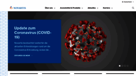 What Novartis.de website looked like in 2020 (3 years ago)