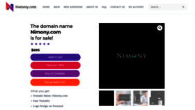 What Nimony.com website looked like in 2020 (4 years ago)