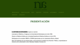 What Nutricion-acosta.com website looked like in 2020 (3 years ago)