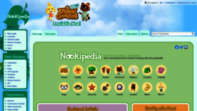 What Nookipedia.com website looked like in 2020 (3 years ago)