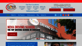 What Novadriving.com website looked like in 2020 (3 years ago)