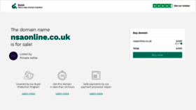 What Nsaonline.co.uk website looked like in 2020 (3 years ago)