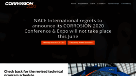What Nacecorrosion.org website looked like in 2020 (3 years ago)