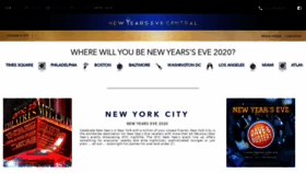 What Newyearsevecentral.com website looked like in 2020 (3 years ago)