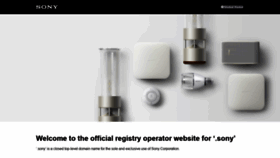 What Nic.sony website looked like in 2020 (6 years ago)