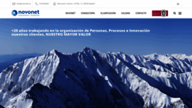 What Novonet.es website looked like in 2020 (3 years ago)