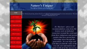 What Naturesunique.net website looked like in 2020 (3 years ago)