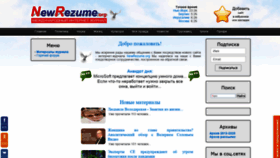 What Newrezume.org website looked like in 2020 (3 years ago)