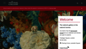 What Nationalgallery.org.uk website looked like in 2020 (3 years ago)