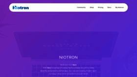 What Niotron.com website looked like in 2020 (3 years ago)