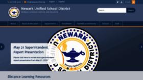 What Newarkunified.org website looked like in 2020 (3 years ago)