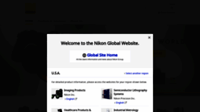 What Nikon.com website looked like in 2020 (3 years ago)
