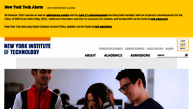 What Nyit.edu website looked like in 2020 (3 years ago)