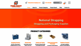 What National-strapping.co.uk website looked like in 2020 (3 years ago)