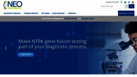 What Neogenomics.com website looked like in 2020 (3 years ago)