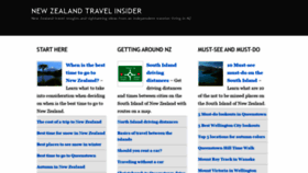 What Newzealandtravelinsider.com website looked like in 2020 (3 years ago)