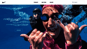 What Nikeswim.com website looked like in 2020 (3 years ago)