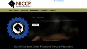 What Niccp.com website looked like in 2020 (3 years ago)