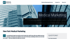 What Nymedicalmarketing.com website looked like in 2020 (4 years ago)