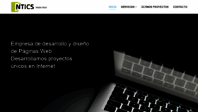 What Ntics.es website looked like in 2020 (3 years ago)