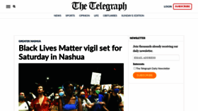 What Nashuatelegraph.com website looked like in 2020 (3 years ago)