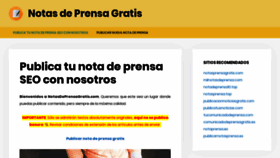 What Notasdeprensagratis.com website looked like in 2020 (3 years ago)