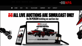 What Npauctions.com website looked like in 2020 (3 years ago)