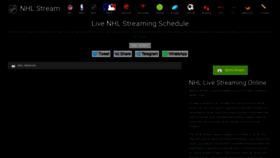 What Nhlstreams.me website looked like in 2020 (3 years ago)