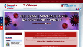 What Nemocnicakomarno.sk website looked like in 2020 (3 years ago)