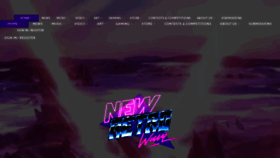 What Newretrowave.com website looked like in 2020 (3 years ago)