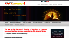 What Nadi-astrology.com website looked like in 2020 (3 years ago)