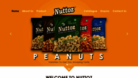 What Nuttoz.com website looked like in 2020 (3 years ago)