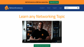 What Networklessons.com website looked like in 2020 (3 years ago)
