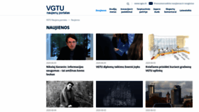 What Naujienos.vgtu.lt website looked like in 2020 (3 years ago)