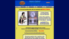 What Naturesplatform.com website looked like in 2020 (3 years ago)