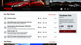 What Nissanclub.com website looked like in 2020 (3 years ago)