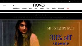 What Novoshoes.com.au website looked like in 2020 (3 years ago)