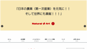 What Naturalart.co.jp website looked like in 2020 (3 years ago)