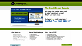 What Nccreditrepair.com website looked like in 2020 (3 years ago)