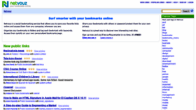What Netvouz.com website looked like in 2020 (3 years ago)