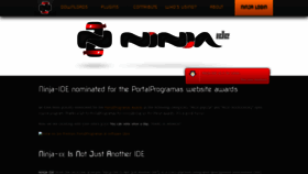 What Ninja-ide.org website looked like in 2020 (3 years ago)