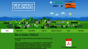 What Newenergycolorado.com website looked like in 2020 (3 years ago)