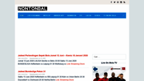 What Nontonbal.com website looked like in 2020 (3 years ago)