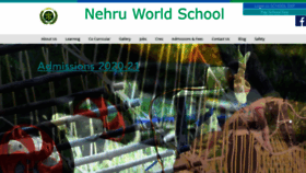 What Nehruworldschool.com website looked like in 2020 (3 years ago)