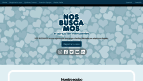 What Nosbuscamos.org website looked like in 2020 (3 years ago)